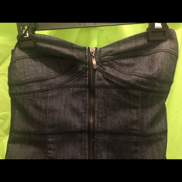 Denim strapless dress - Picture 4 of 5